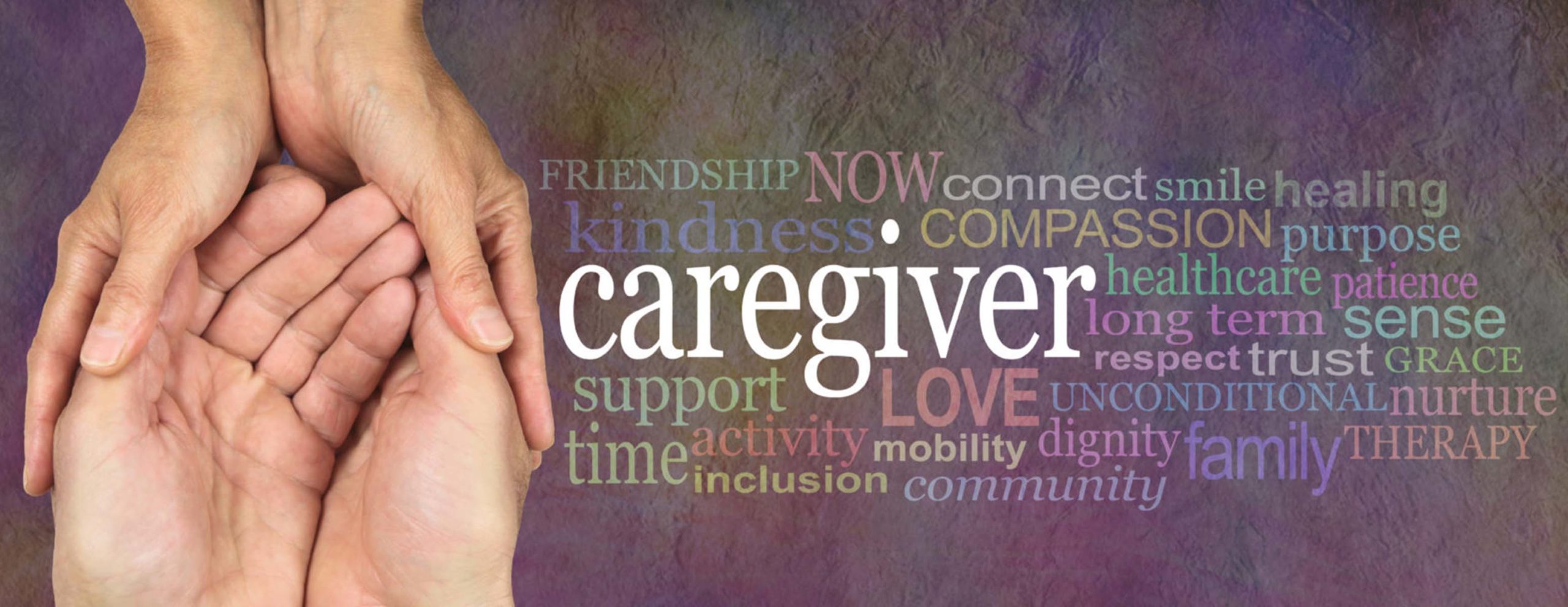 Image with associated words for caregiver.