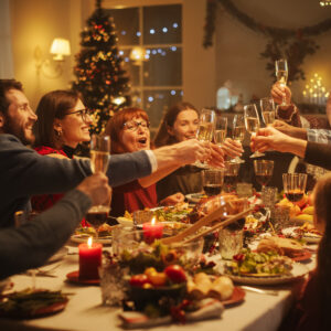 A family enjoying the holidays. Learn about how your family can achieve this in our caregiver's guide to the holidays.